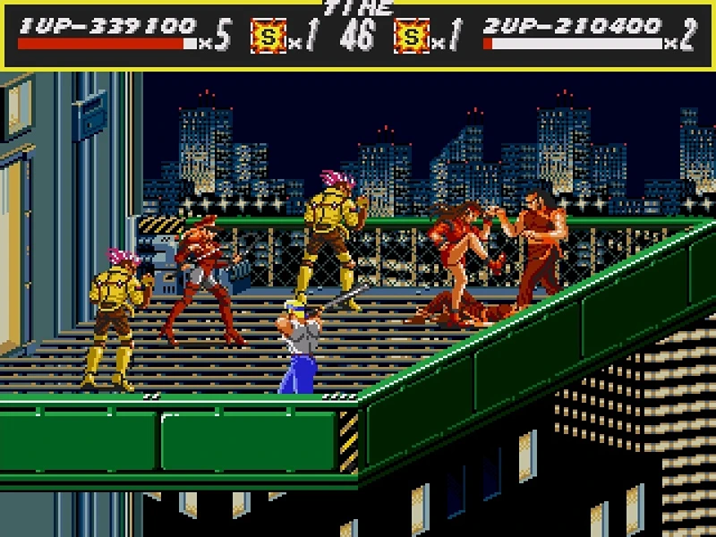 Screenshot of streets of Rage 2 on the mega drive.